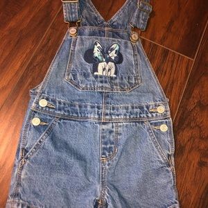 Gap baby girl short overalls